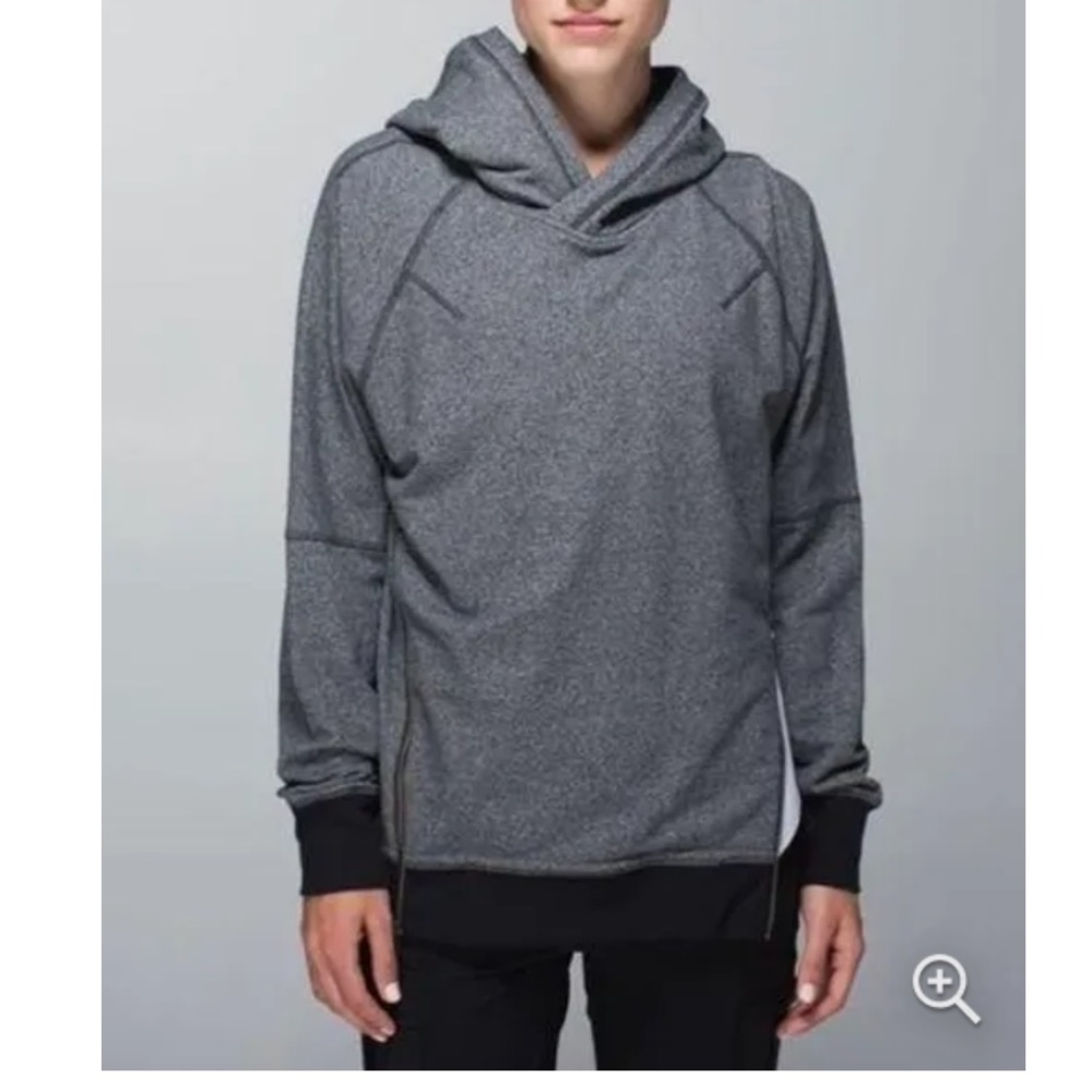 Lululemon Om & Roam Heather Gray Double Zip Hoodie Size 4
